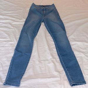 Classic High Waist Skinny Jeans - Medium Blue Wash